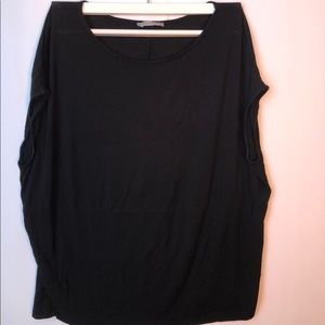 ZARA W&B Collection shirt black M